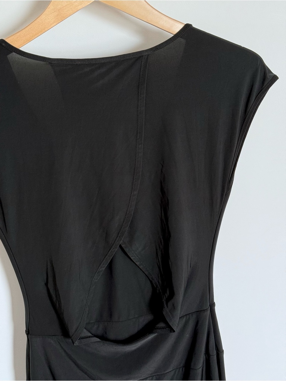 Express Black V-Neck Cutout Back Dress Small - Picture 6 of 13
